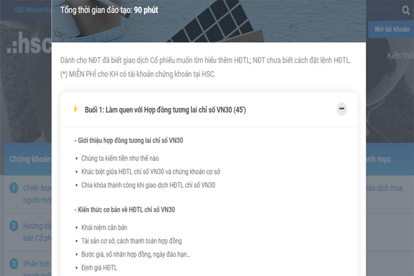 Top 3 khóa học chứng khoán phái sinh tốt nhất 3 Khóa học đầu tư chứng khoán phái sinh Online HSC