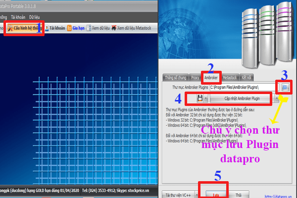 Hướng dẫn cách cài đặt datapro.vn cho Amibroker miễn phí 4 cài đặt plugin datapro cho amibroker