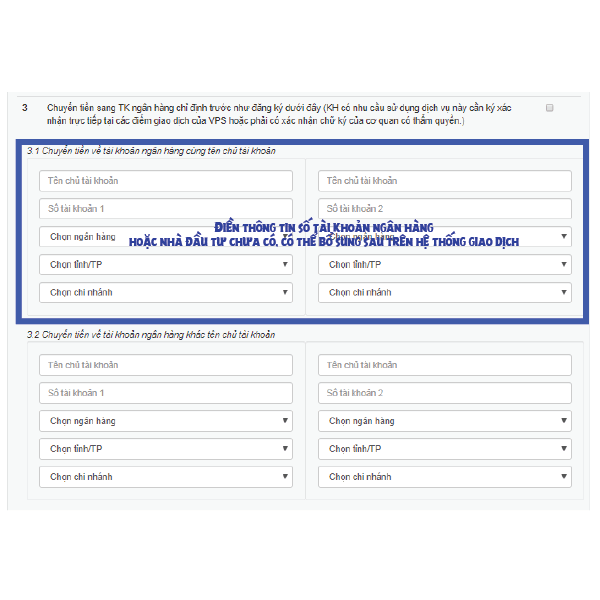 Hướng dẫn cách mở tài khoản chứng khoán Online miễn phí 14 Hướng dẫn cách mở tài khoản chứng khoán Online VPS điền thông tin trang 3