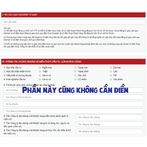 Hướng dẫn cách mở tài khoản chứng khoán Online miễn phí 15 Hướng dẫn cách mở tài khoản chứng khoán Online VPS điền thông tin trang 4
