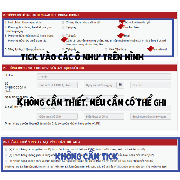 Hướng dẫn cách mở tài khoản chứng khoán Online miễn phí 16 Hướng dẫn cách mở tài khoản chứng khoán Online VPS điền thông tin trang 5