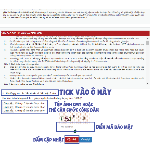 Hướng dẫn cách mở tài khoản chứng khoán Online miễn phí 17 Hướng dẫn cách mở tài khoản chứng khoán Online VPS điền thông tin trang 6
