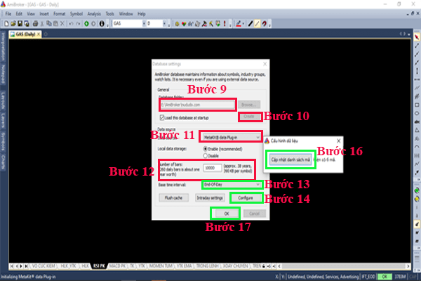 Các bước add database dữ liệu chứng khoán cho Amibroker
