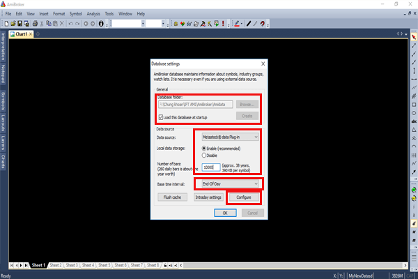 Create database cho Amibroker Vietstock Updater