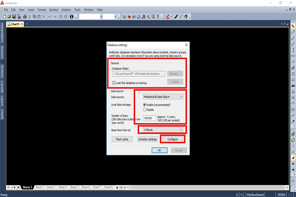 Create database realtime cho Amibroker Vietstock Updater