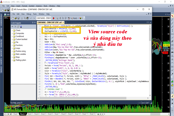 View source code và sử dòng code này theo ý nhà đầu tư