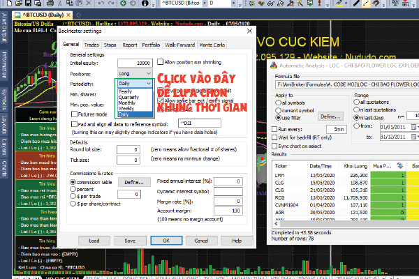 Hướng dẫn lọc cổ phiếu bằng Amibroker theo 2 cách 3 Lọc cổ phiếu theo khung thời gian khác nhau trong Amibroker
